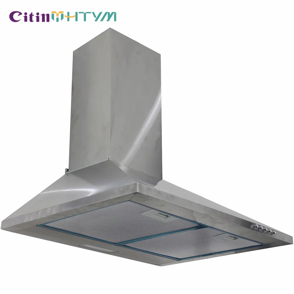 Factory OEM Stainless Steel 600mm Pyramid Style Efficient Kitchen Range Hood