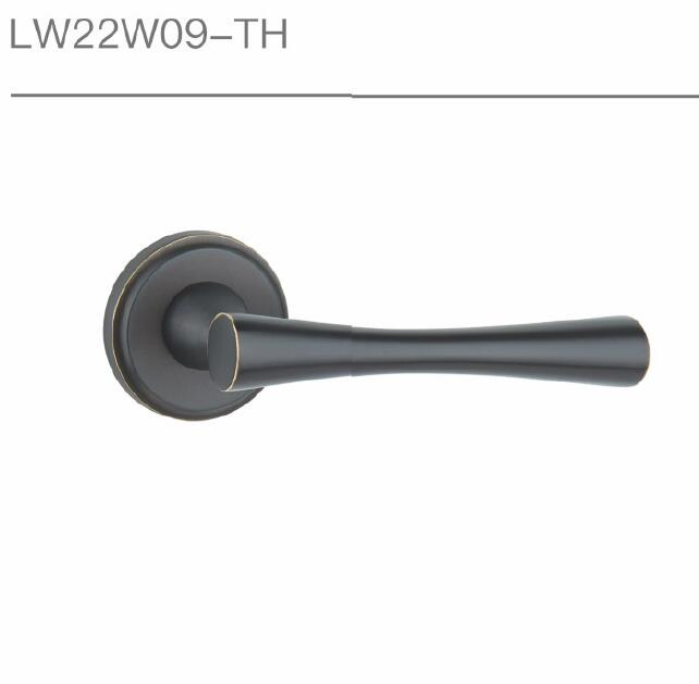 Luxury Antique Brass Rosette Lever Door Handle Lock (1717)