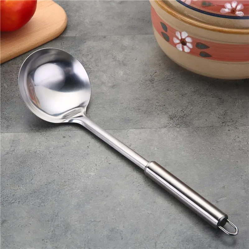 Wholesale Stainless Steel Stir Fry Spoon with Hollow Handle Design