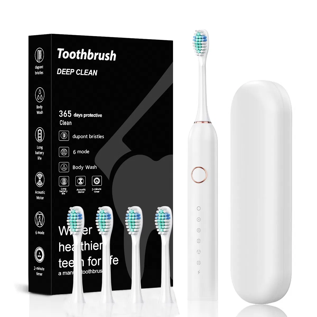 Electric Toothbrush Powerful Cleaning Rechargeable Toothbrush