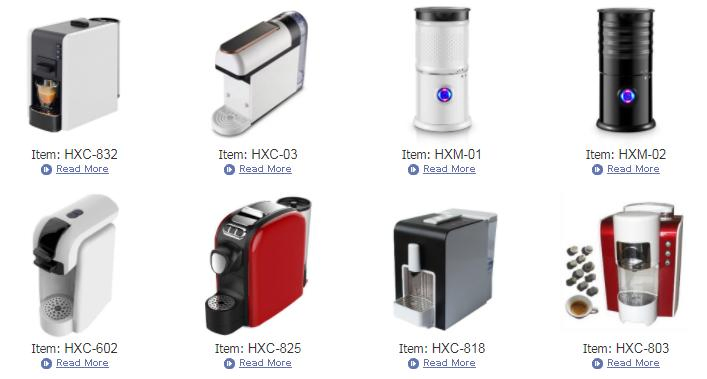 Multi-Capsule Coffee Maker Machine with Water Dispenser Compatible with Nespresso etc. (HXC-203)
