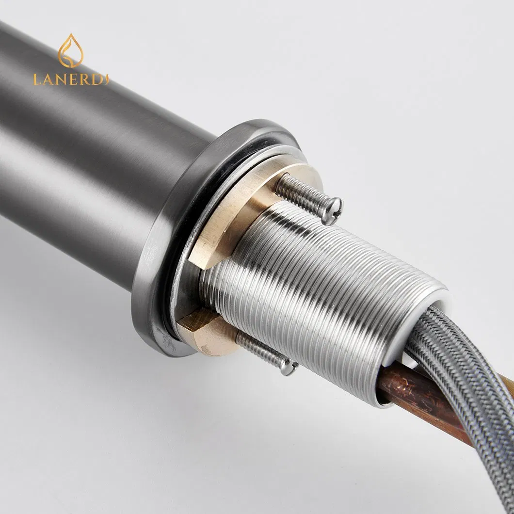 Смеситель для кухни с выдвижным изливом, черный