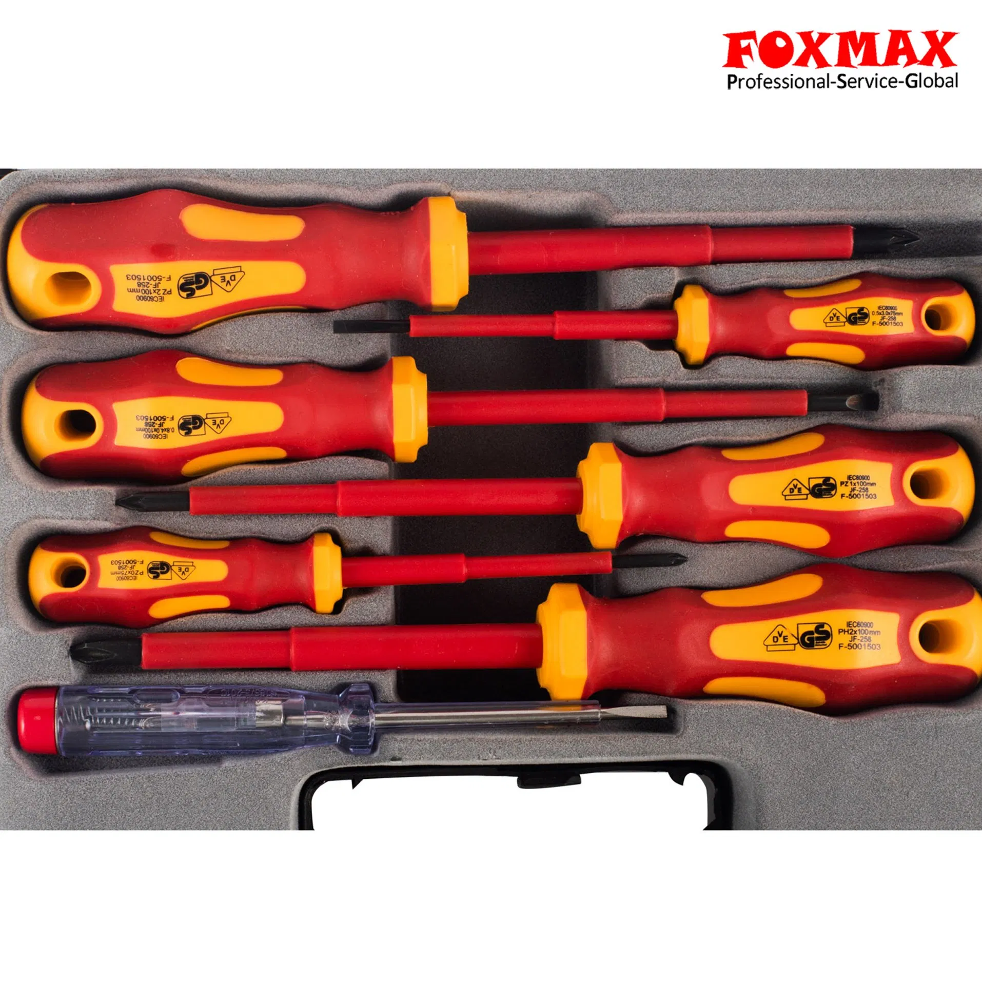 Набор отверток VDE 7 предметов с рукояткой TPR