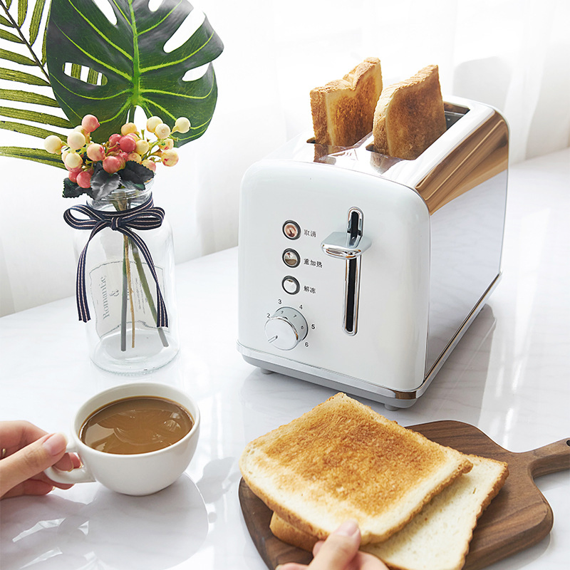 2 Slices Six-Speed Home Automatic Toaster Breakfast Toaster