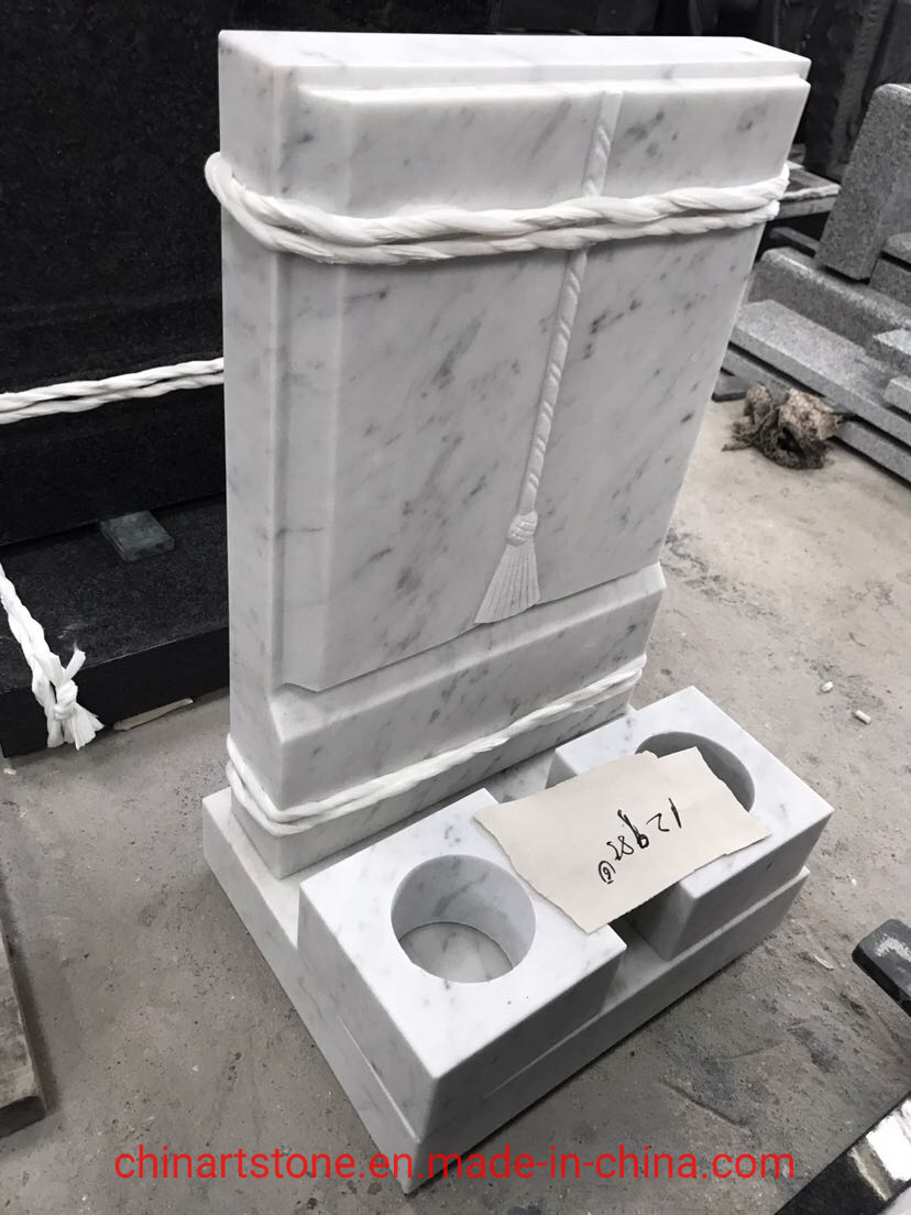 Marble and Granite Simple Tombstone for USA and Europe Market