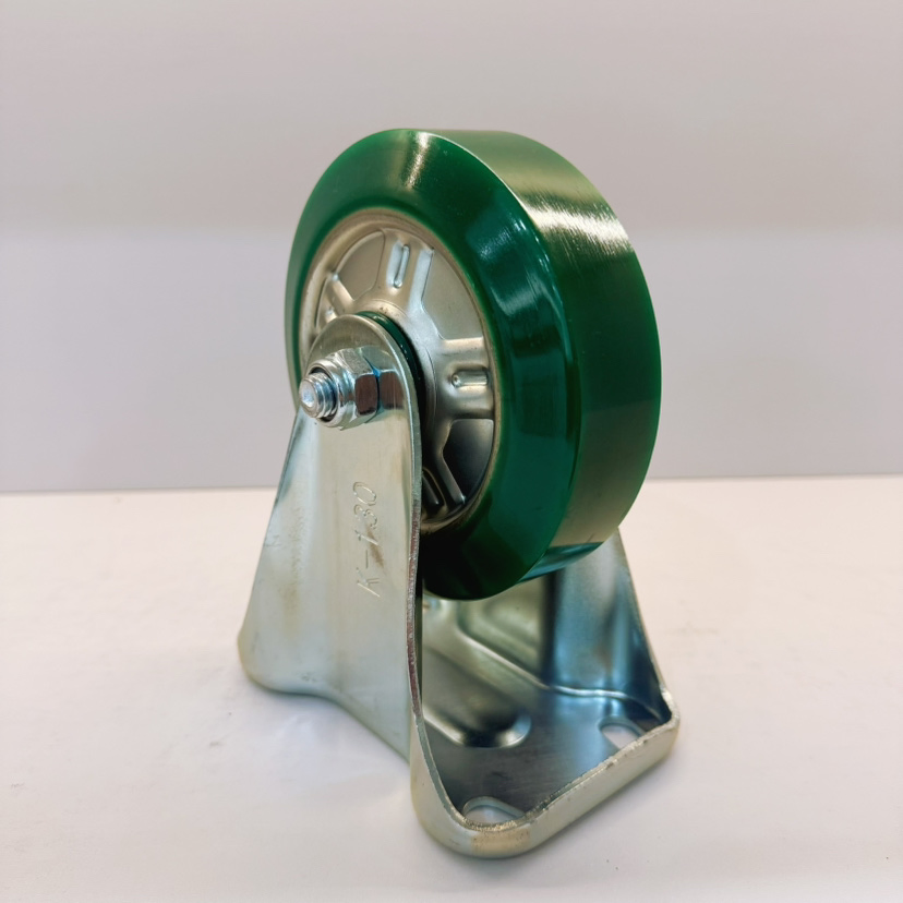 5 Inch Heavy-Duty Sun Core Ru Fixing PU Casters for Trolley Wheels