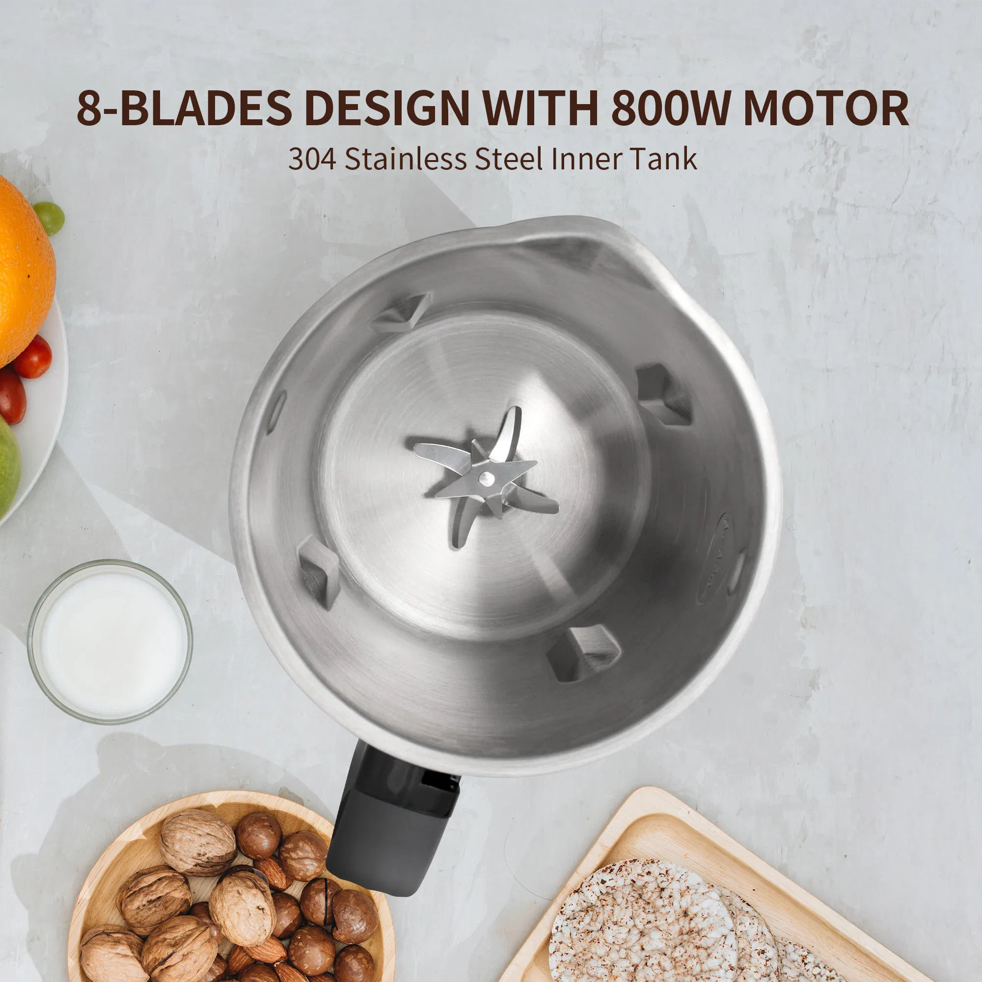 Gdor 8 in 1 Plant Based Milk Maker Machine Works Nut Milk Machine Soymilk Maker & Soup Maker Machine