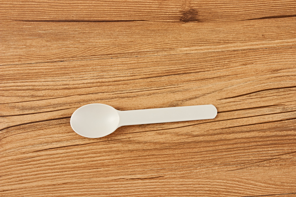 Best Selling Biodegradable Disposable Corn Starch Ice Cream Spoons Colored