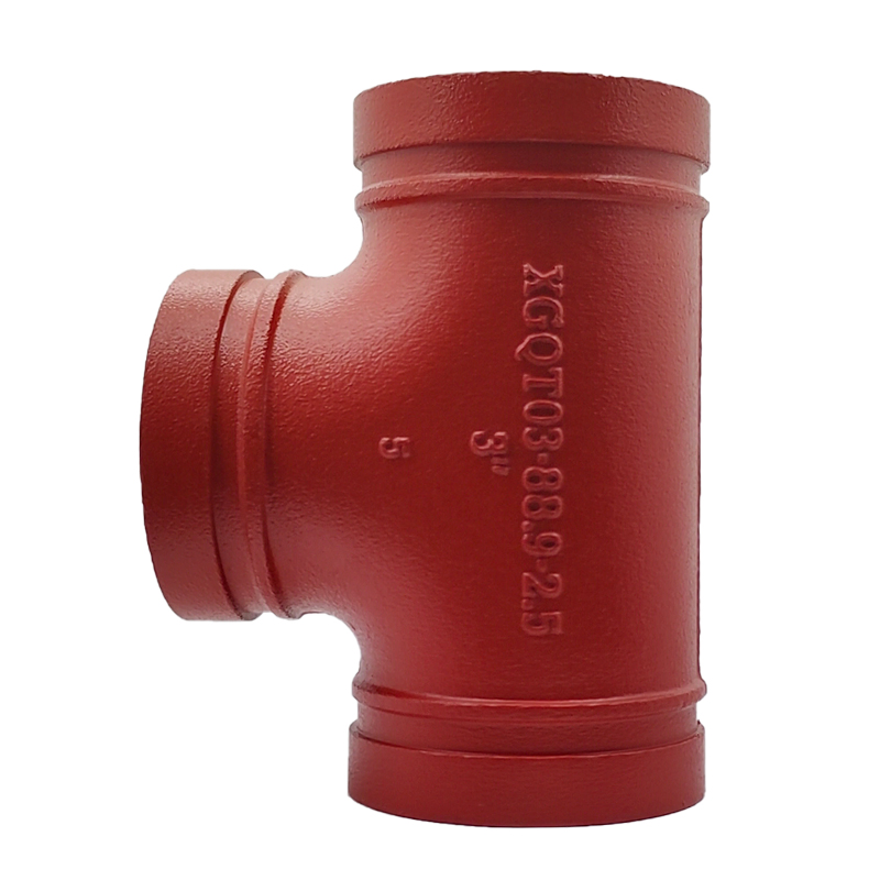 Sdsx Ductile Iron Grooved Fittings Couplings Equal Tee FM, UL Fire Fighting