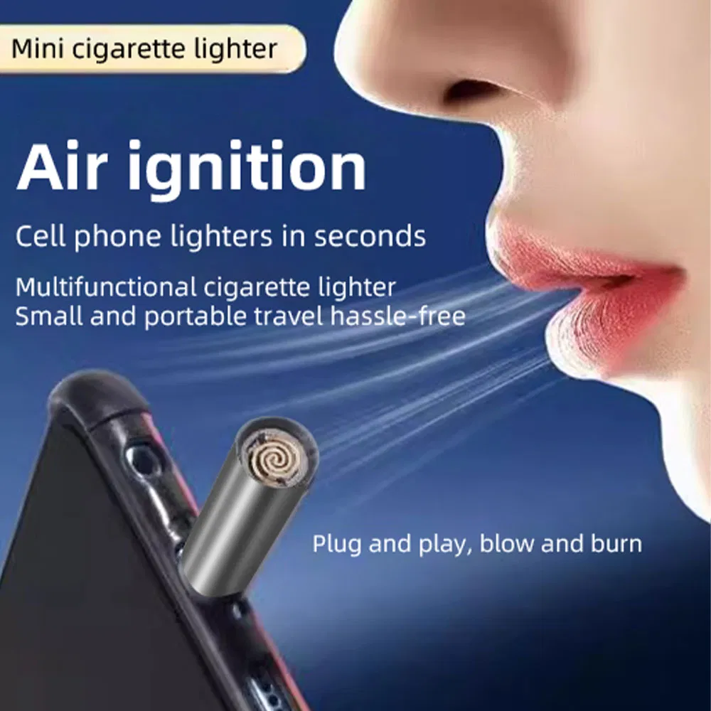 Mobile Phone Type-C Cigarette Lighter Fireless Lighter Safe and Portable