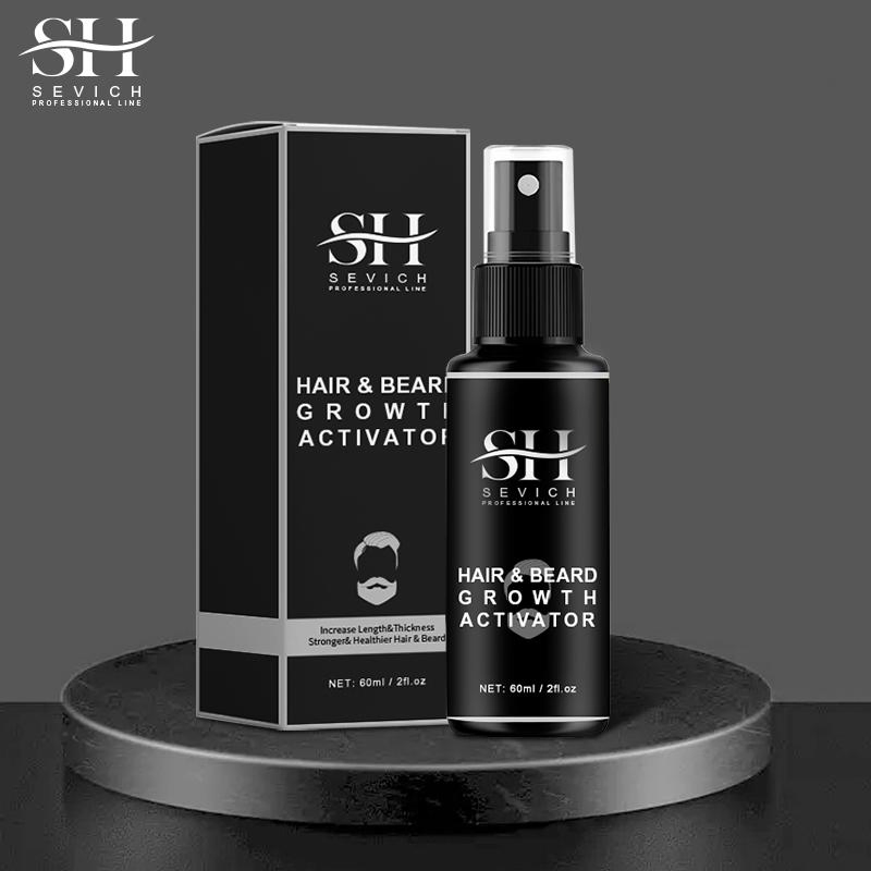 Private Label Nourishing Moisturizing Beard Growth Oil Serum Men Anti Hair Loss Hair Growth Spray