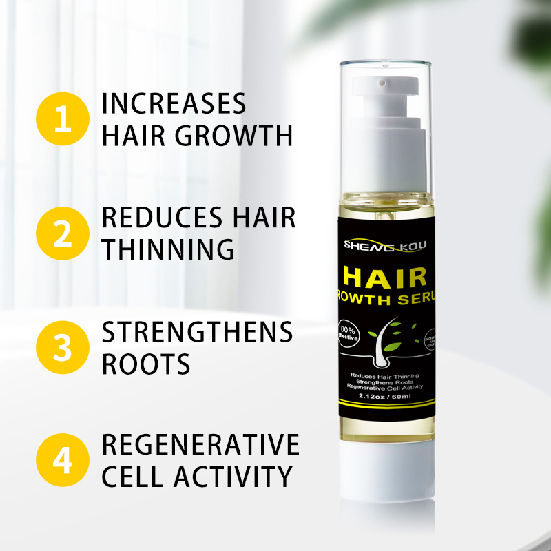 Factory Price Custom Logo Private Label Biotin Aid Hair Growth Anti-Loss Ingrown Hair Growth Serum