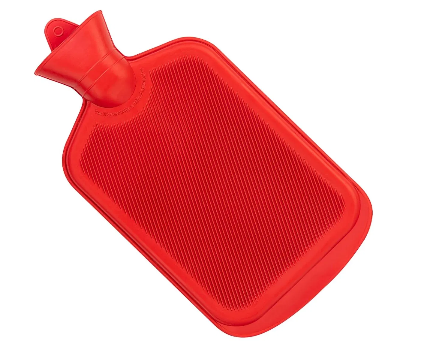 Eco-Friendly Natural Rubber Ribbed 2000ml Hot Water Bag
