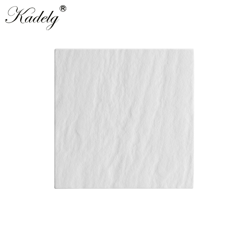 Modern Bathroom White Resin Rectangle Artificial Stone Non Slip Shower Base Tray