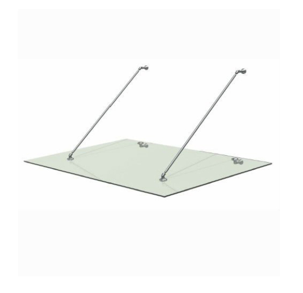 Canopy Glass Canopy Fittings Glass Rain Awning with Stainless Steel Hardware