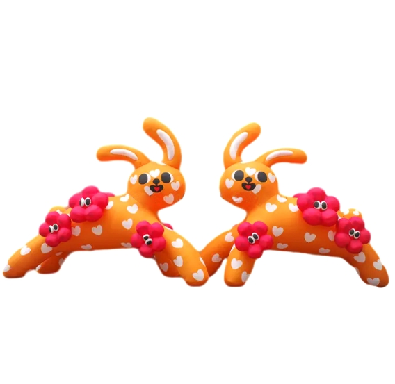 Personalized Christmas Character Model White Inflatable Reindeer 5m Winter Cartoon Animal Mascot Blow up Deer Balloon for Yard