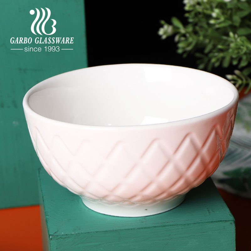 Premium Quality 4.5 Inch Stoneware Rice Bowl Collection for Rstaurants