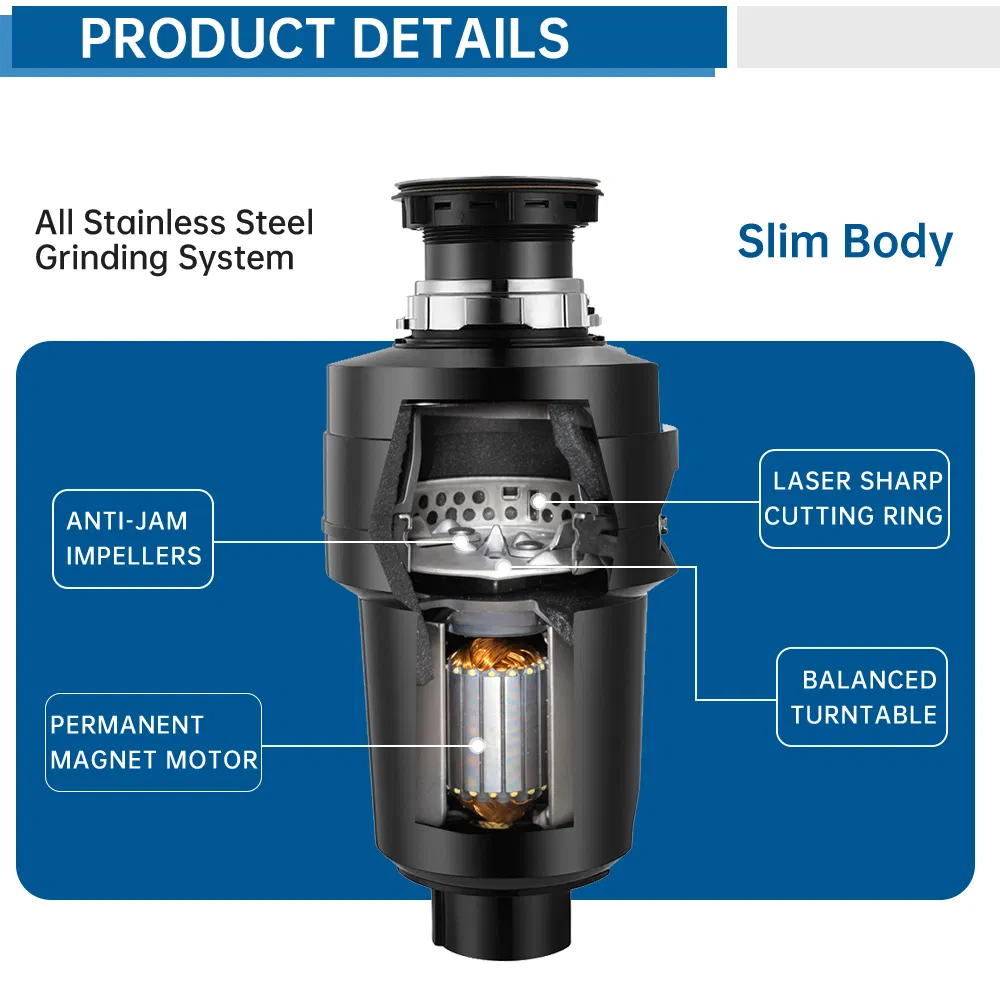Wasteking Food Waste Disposer Food Garbage Disposer Triturador De Residuos De Alimentos