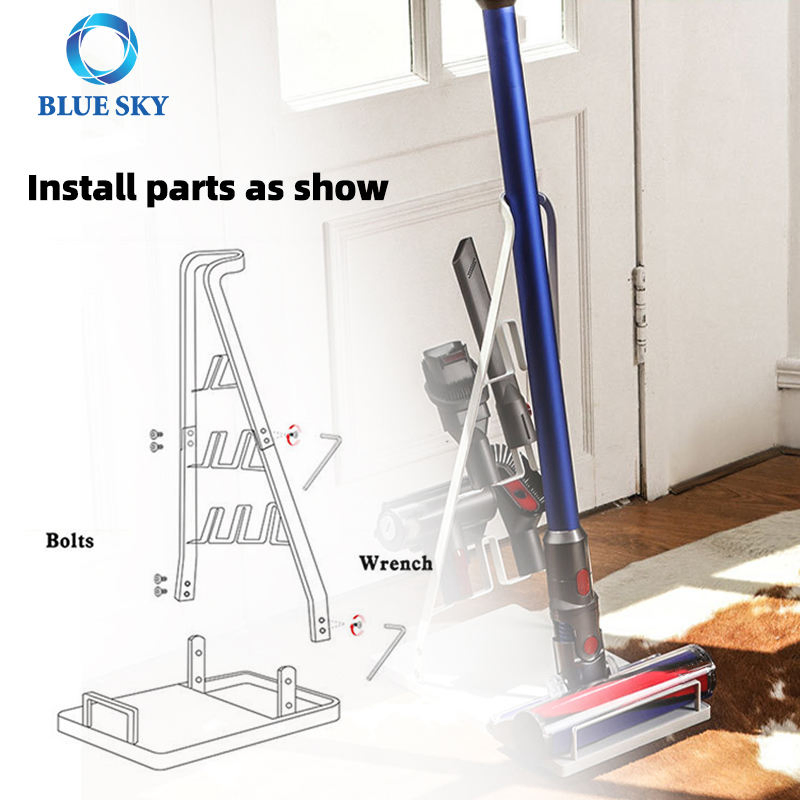 Freestanding Stand Stable Metal Storage Stand Docking Station for Dysons Xiaomis Boschs Dreames Vacuum Cleaner