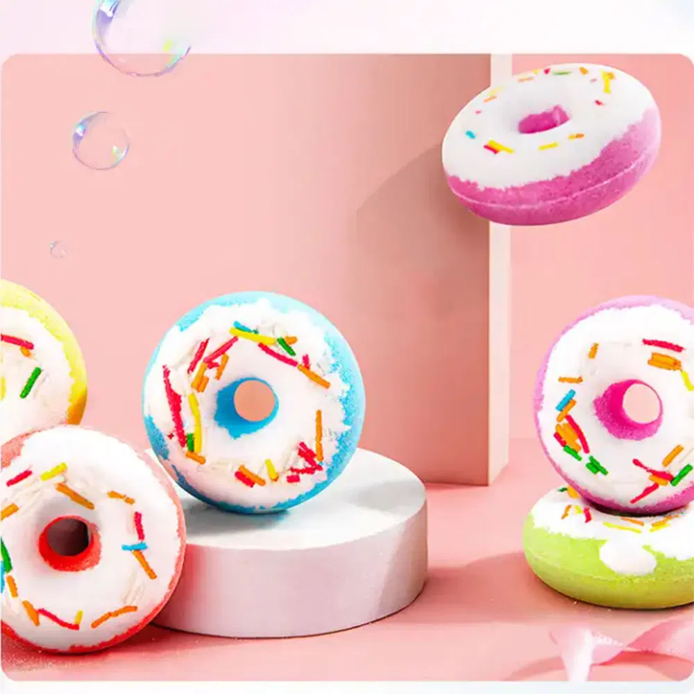 Wholesale Donut Bombs Bubble Bath Aromatherapy Body Care SPA Luxury Bath Bomb