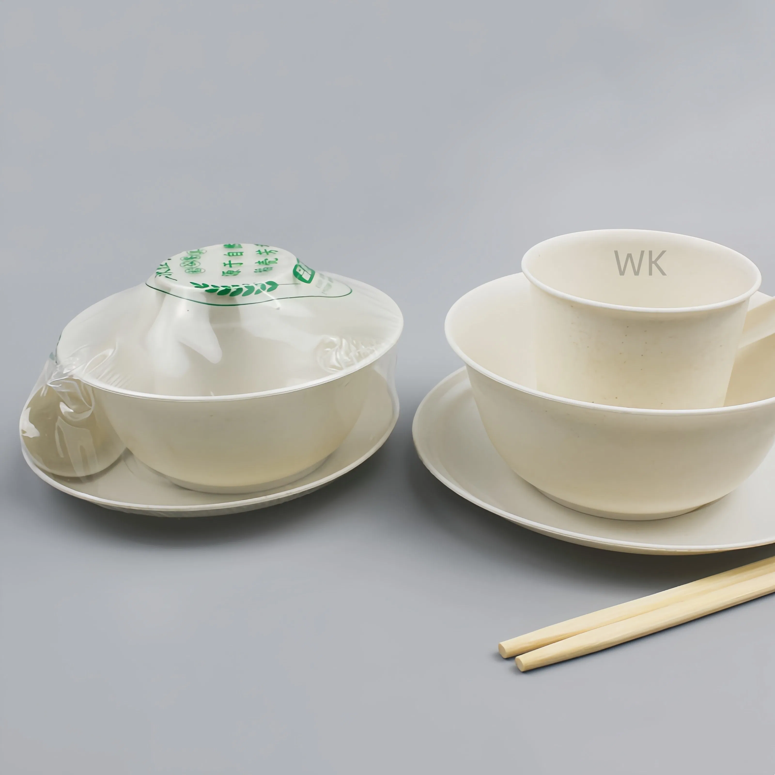Biodegradable Disposable Tableware Set Plastic Dinner Set for Picnic and Restaurant