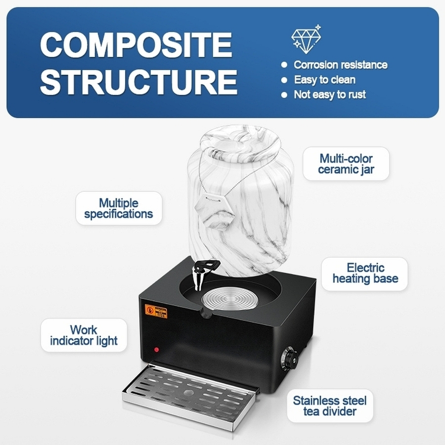 China Factory Marble Single Head Buffet Coffee Milk Juice Dispenser