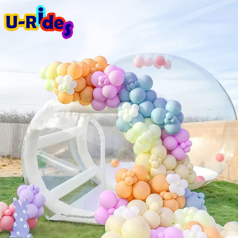 New design Giant bubble filled 100% PVC Tent inflatable balloon fun house with blower for party wedding