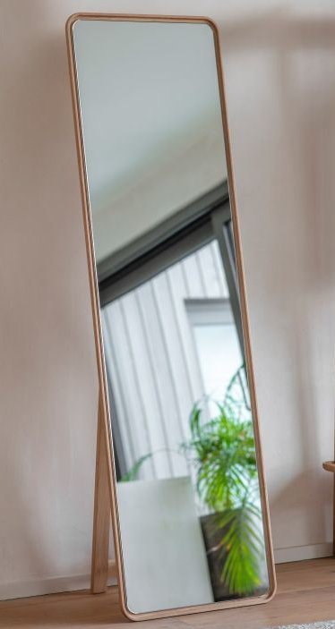 Full Length Large Glass Dressing Mirror, Standing Rectangle Floor Mirrors Body Dressing Leaning/Wall-Mounted Mirror for Living Room, Bedroom, Locker/Cloak Room