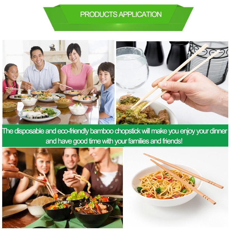 Chinese Traditional Disposable Round Bamboo Chopstick