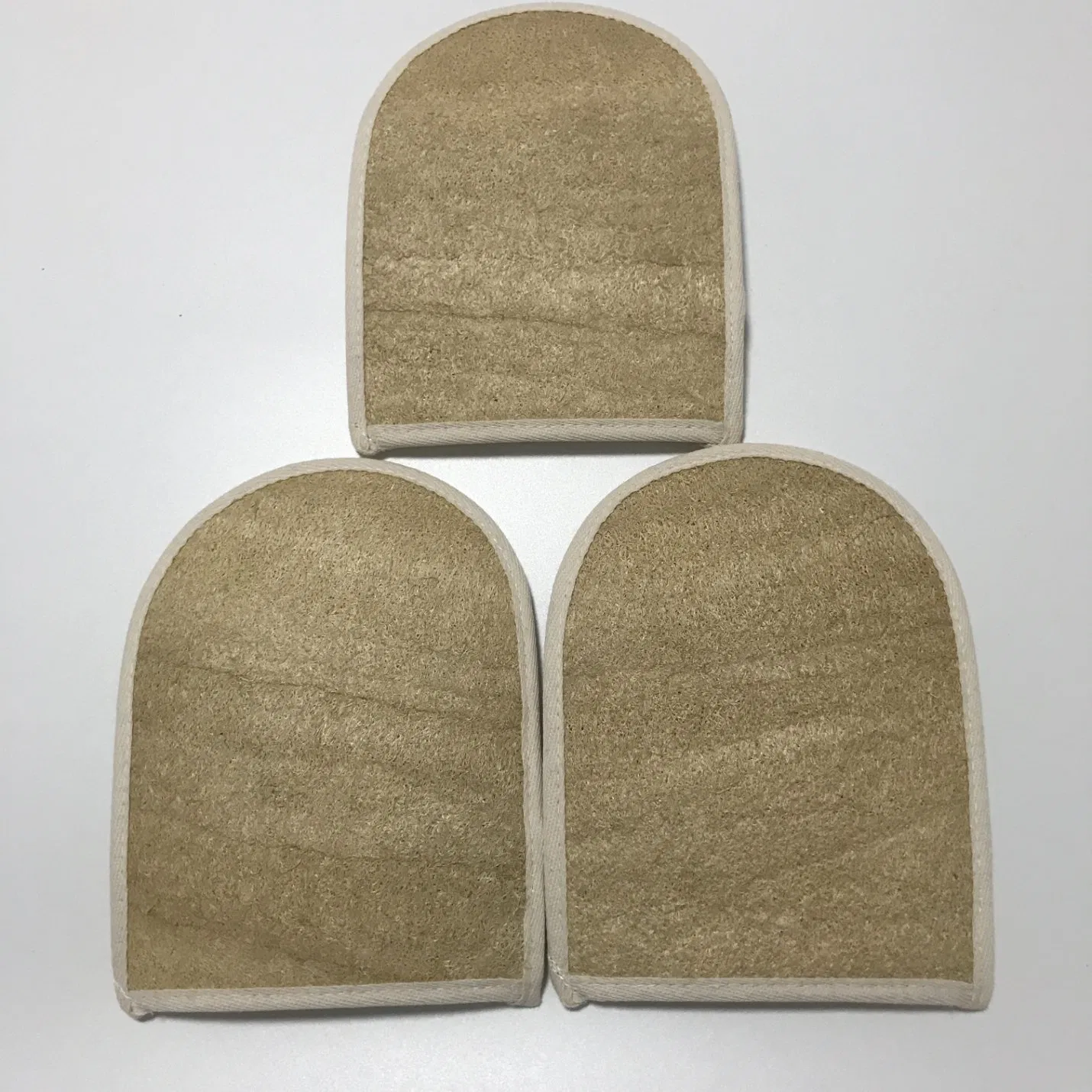 C011 Luffa Sponge Exfoliating Loofah Mitt Bath Body Scrub Natural Loofah Gloves