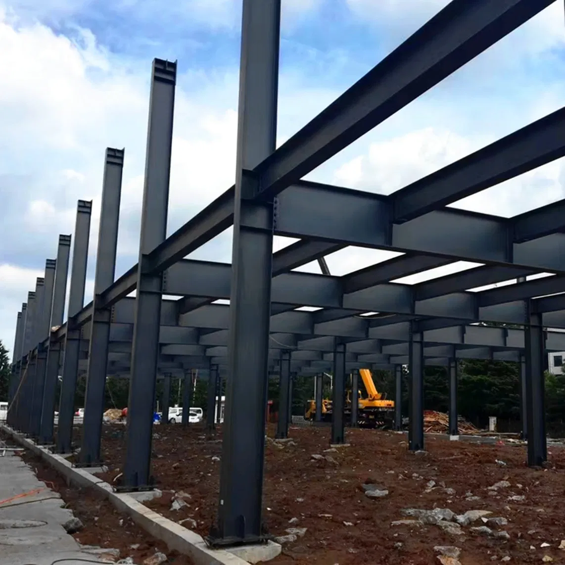 Q355 H Welded Prefab Modern Prefabricated Steel Structure Warehouse Construction Building