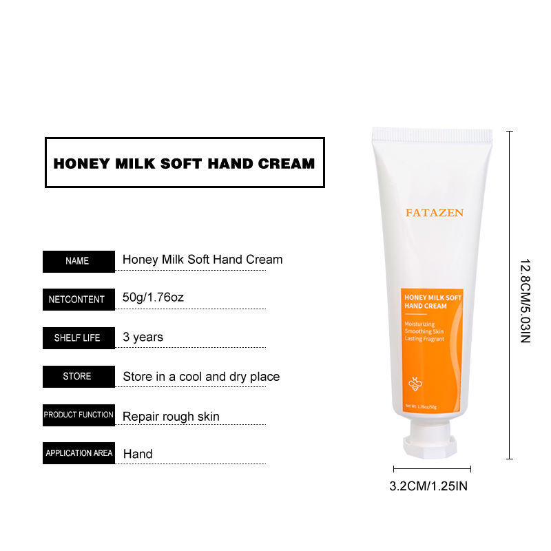 Private Label Organic Whitening Body Lotion Moisturizing Hand Cream OEM ODM Natural Shea Butter Milk Honey Repairing Hand Cream