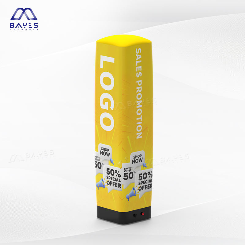 Custom Brand Campaign LED Air Sealed Inflatable Column Pillar and Block