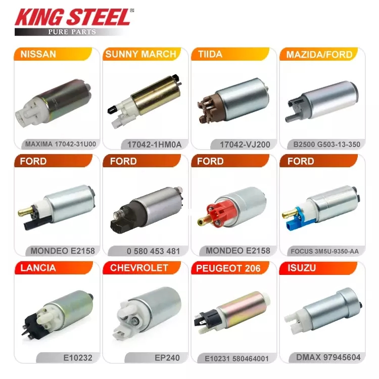Kingsteel Factory Price Auto Spare Parts High Pressure Car Engine Electric Fuel Pump for Toyota Nissan Mitsubishi Honda Hyundai KIA Suzuki Fuel Pump