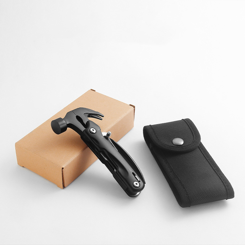 Portable Folding 12 in 1 Hammer Multitool Tools for Men Camping Accessories Gadgets Outdoor Multifunction Survival Gear Kit