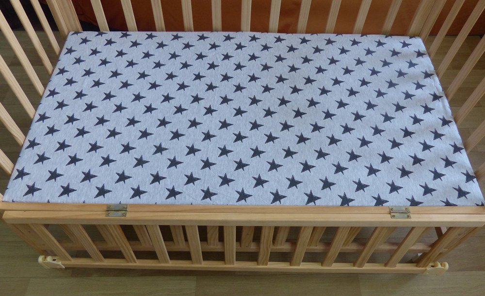 100% Cotton Jersey Knit Fitted Crib Sheet Baby Cot Sheet