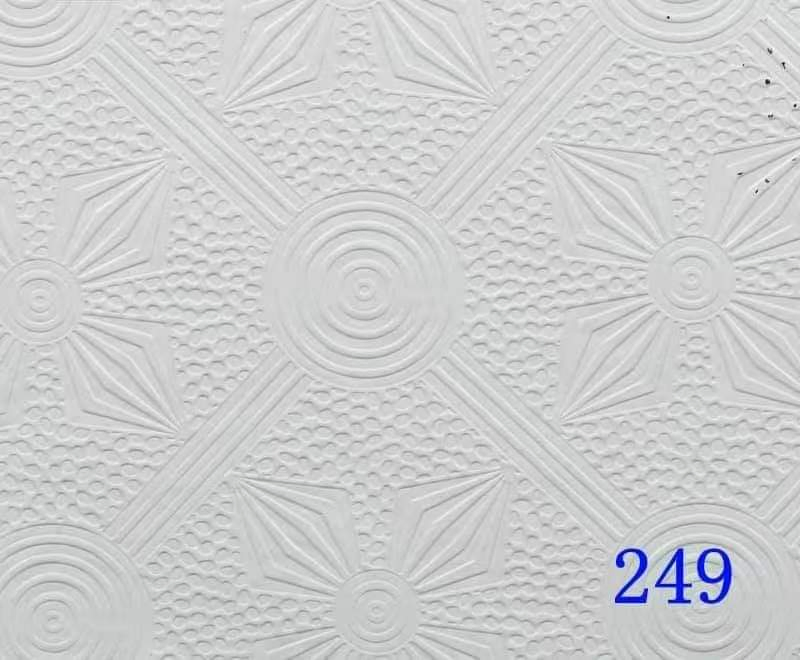 Soundproof Mold-Proof& Lightweight & High-Strength& Metallic Texture Silk Sheen PVC Gypsum Ceiling Tiles