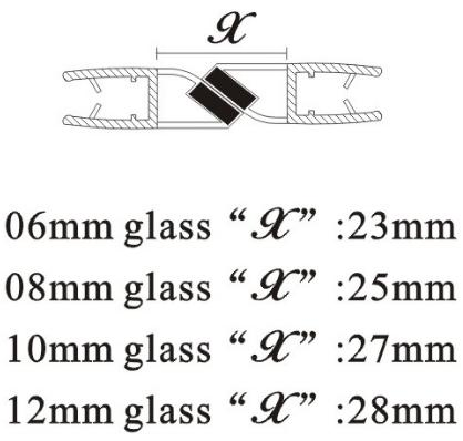 New Product Bathroom Seal Strip Shower Glass Door Transparent Waterproof