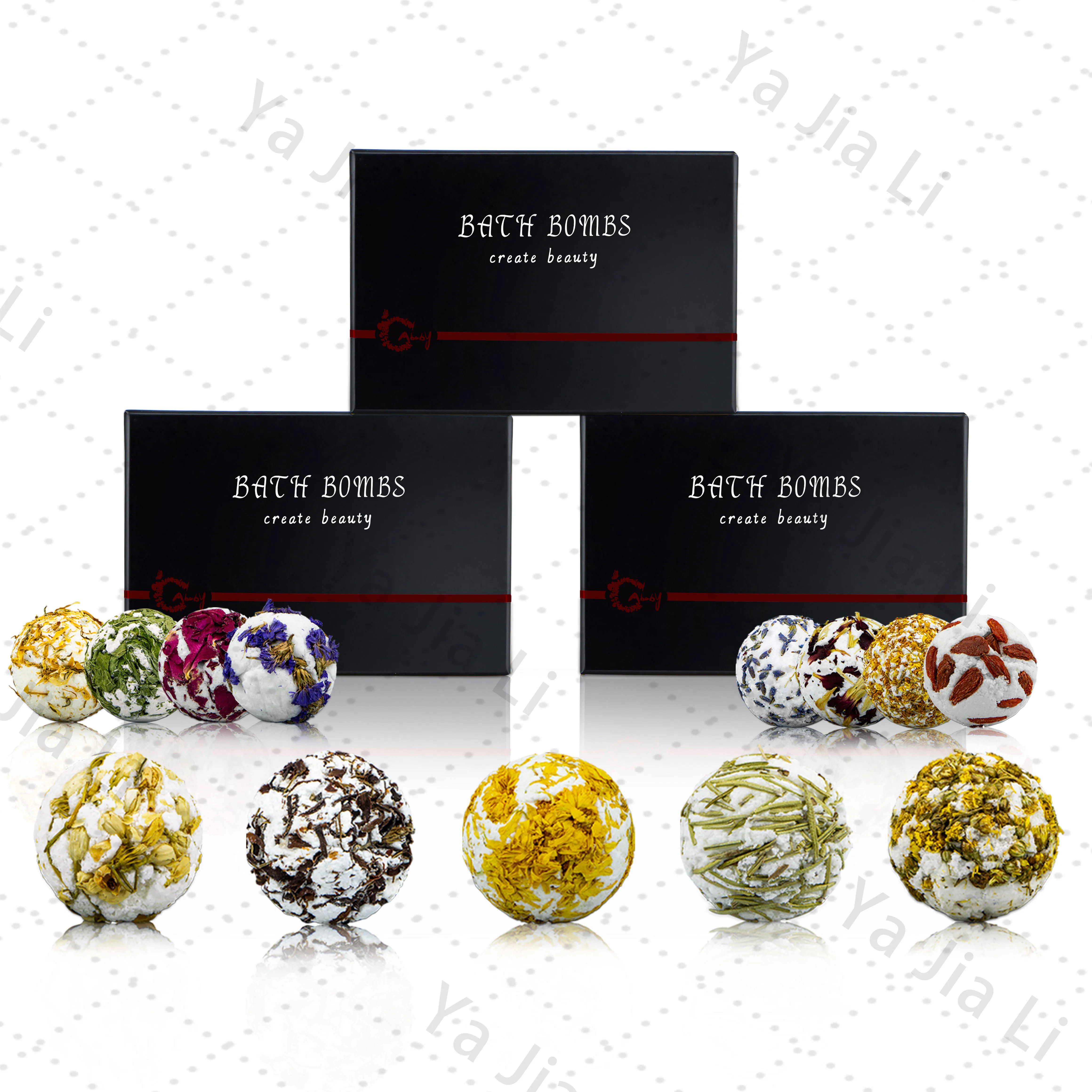 Bath Fizzes Manufacturer Supplies Gift & Value Sets Handmade Organic Vegan SPA Relation Dried Petal Avocado Bath Bombs