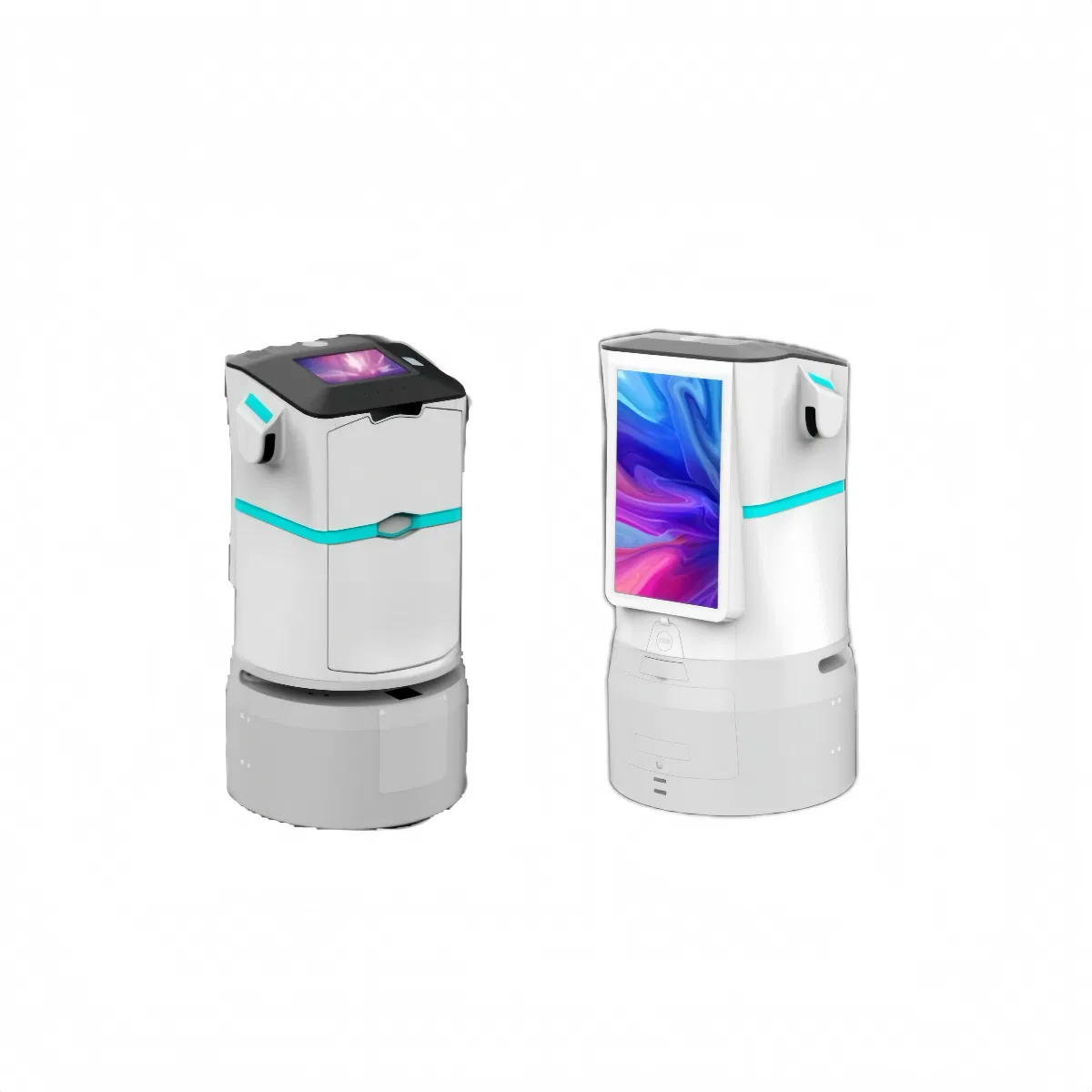 2025 Factory Direct Hot Sale Mobile Laser Delivery Food Robot Waiter Smart Navigation New Material Handling Restaurant Home Use