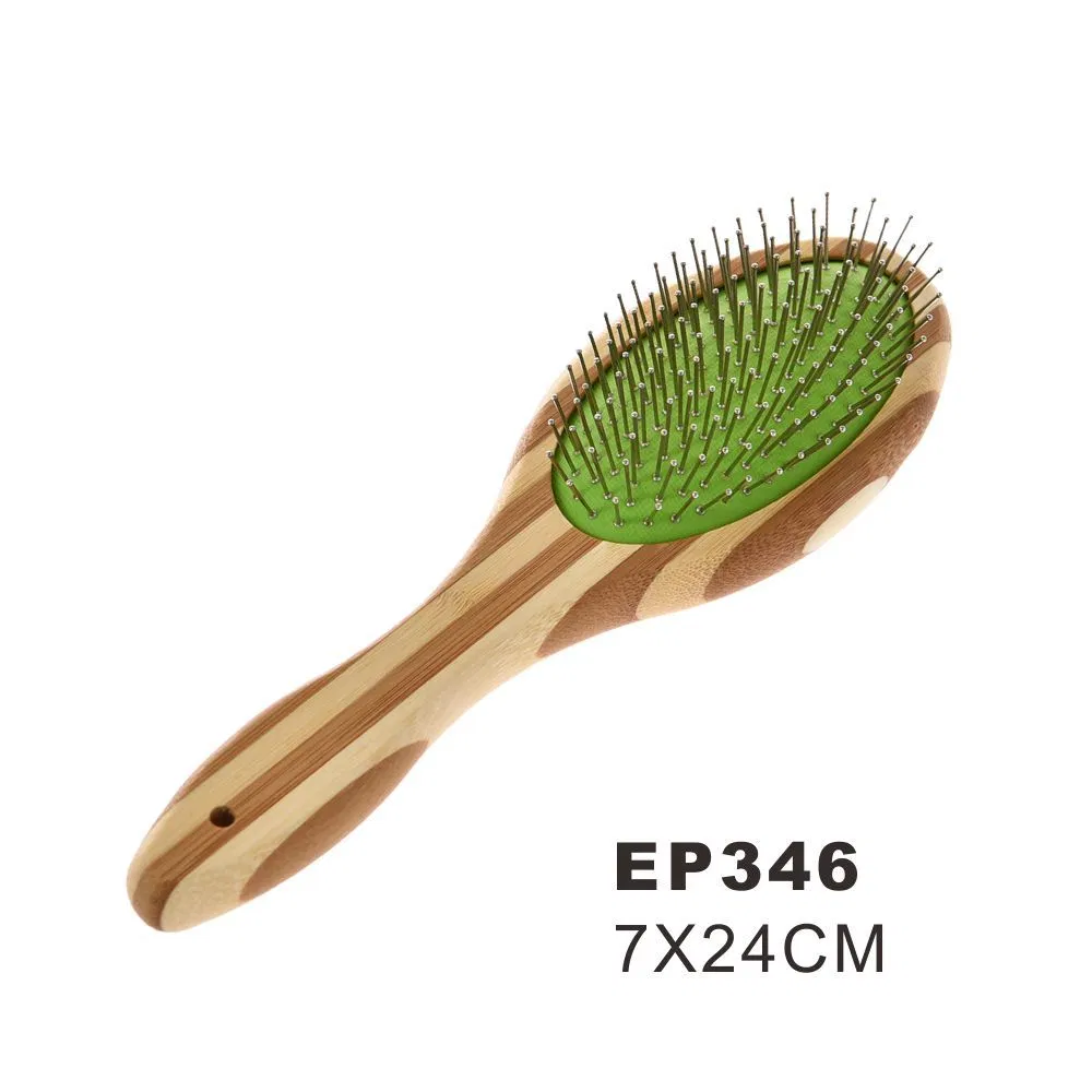 Wholesale Bamboo Pet Slicker Brush for Dog Grooming with 100% Biodegradable Packaging