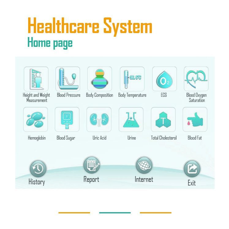 Body Examination Test Telemedicine Healthcare Kiosk Remote Tele-Consultant Station Self Service Hospital Kiosk