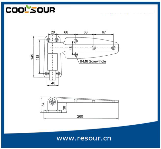 Cold Room Reversible Reach Hinges, Door Hinges, Dh-1280s/Cx-1280s/Yl-1280s