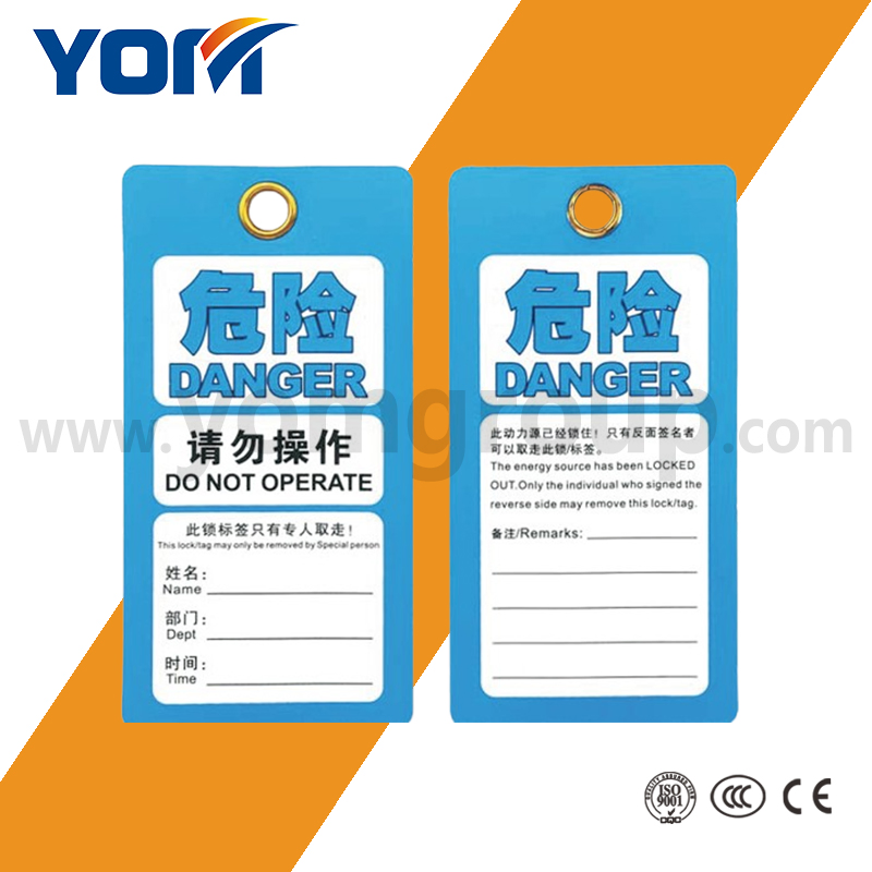 Waterproof Lockout Tag with Metal Holes