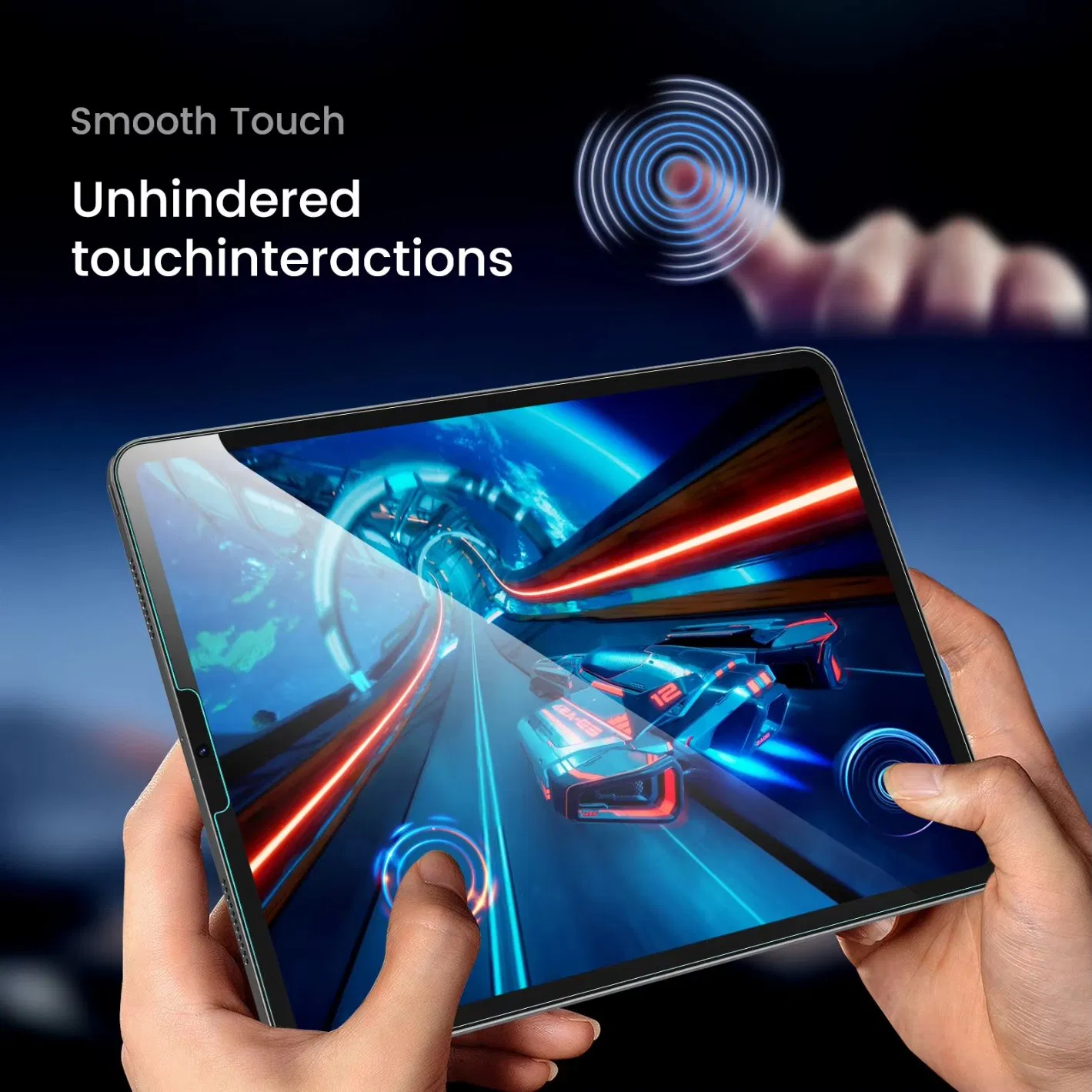 Защитное стекло для планшета Vazotel, антиударное, маслостойкое