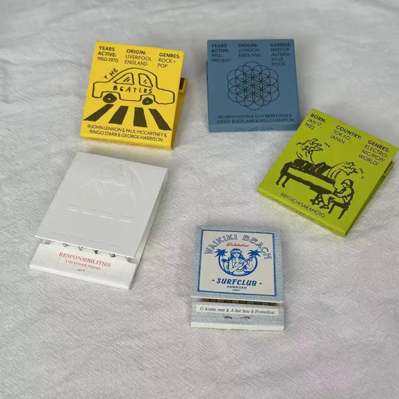 Spot Aromatherapy Candle Matchstick Matchbook Customized Logo Retro Premium Match Hotel Cigar Candle Matches