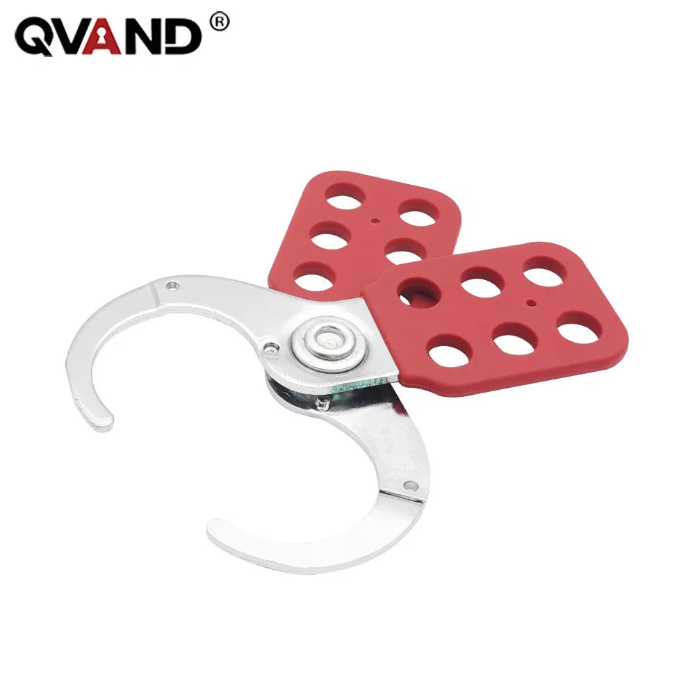 Heavy-Duty Steel Lockout Hasp with Innovative Scissor Shackle