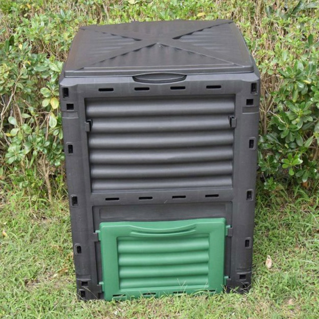 300L Plastic Compost Bin Backyard Composting, Garden 80-Gallon (300L) Composting