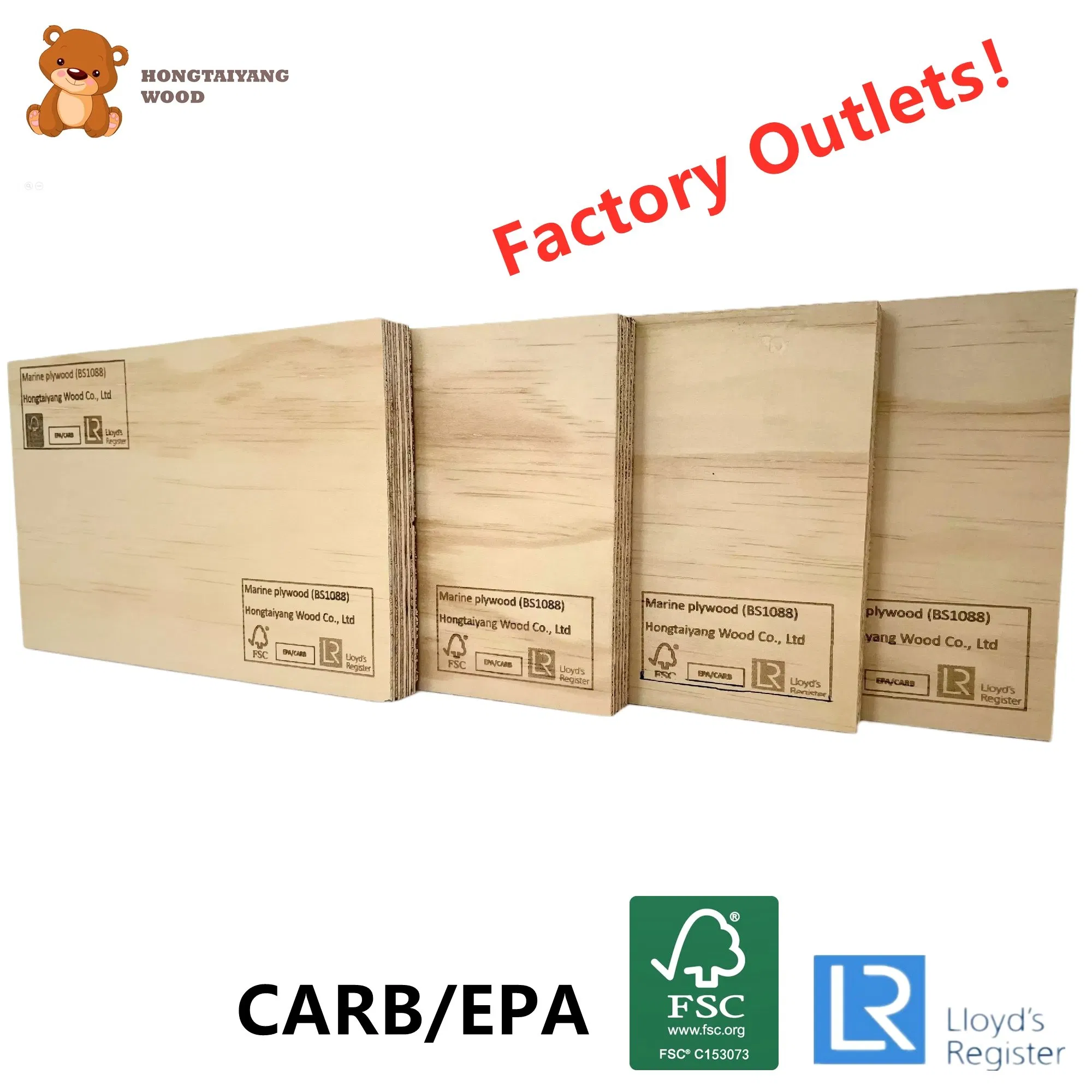 Cheap FSC Lloyds Register&EPA/Carb Certified Factory 6/9/12/15/18mm 4X8 Pine CDX Plywood