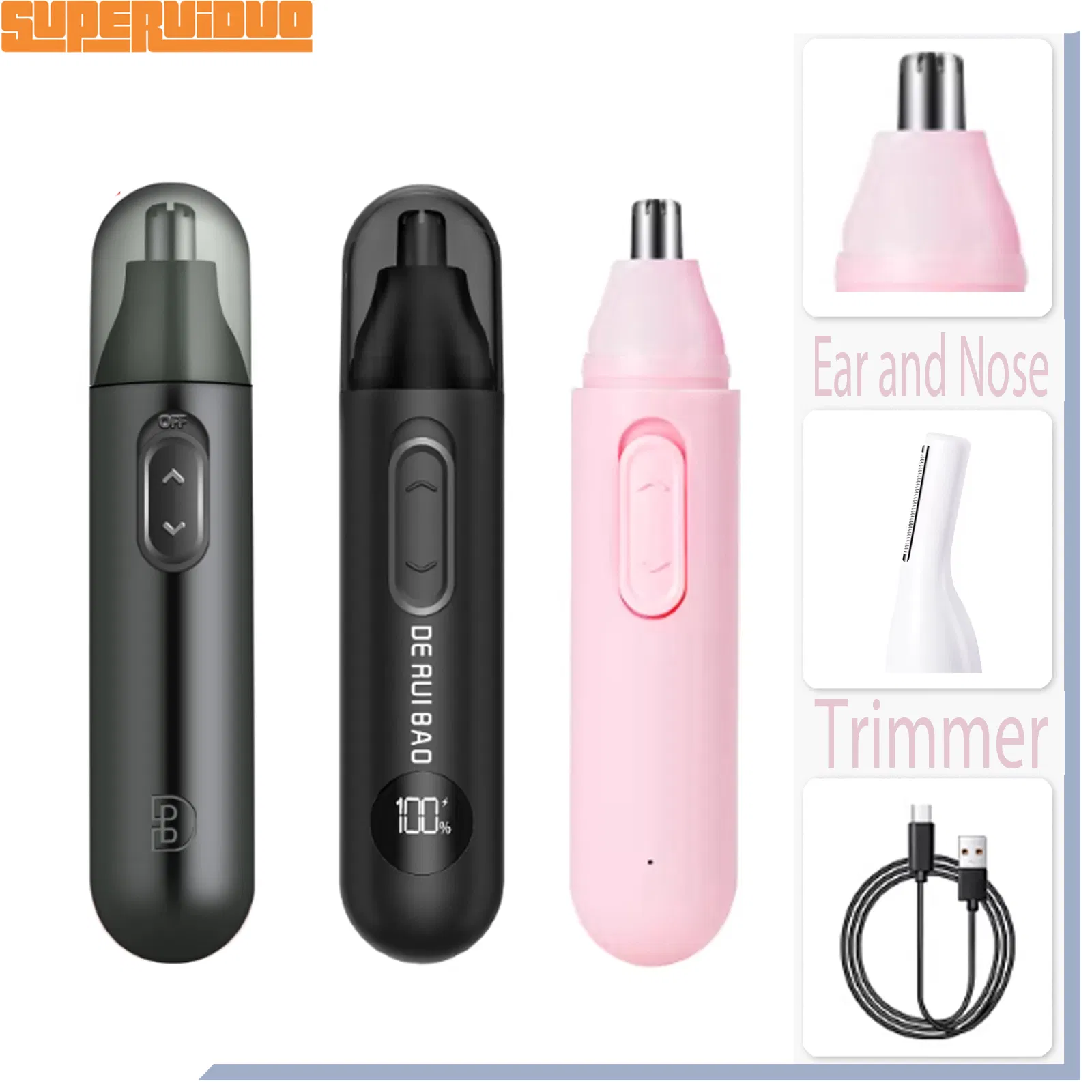 Smooth Glide Skin-Friendly Technology Nose Hair Trimmer